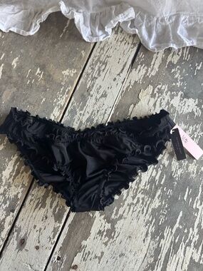 Victoria’s Secret Black Ruffle Bikini Bottoms 🖤